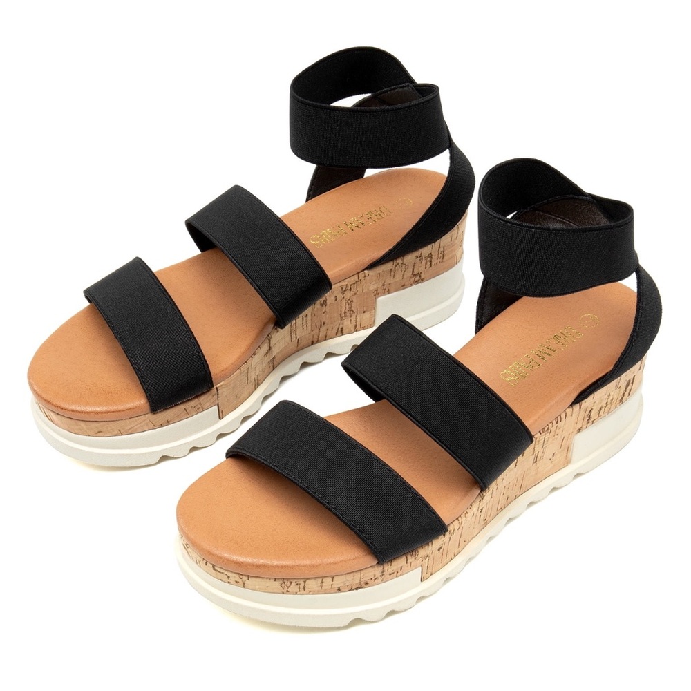 Dream Pairs Ankle Strap Casual Flatform Espadrille Platform Wedge Sandals